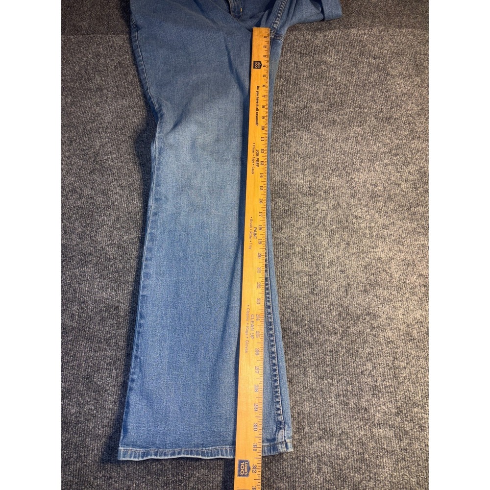 Levi's Bootcut‎ Jeans Women's 16M Blue Denim Flat Front High Rise Medium Wash - Picture 10 of 13